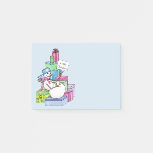 Snowman die cadeaus koelt post-it® notes (Voorkant)