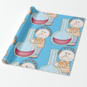 Snowman die de temperatuur controleert cadeaupapier (Uitgerold)