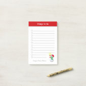 Snowman-dingen voor kerstmis post-it® notes (Op bureau)