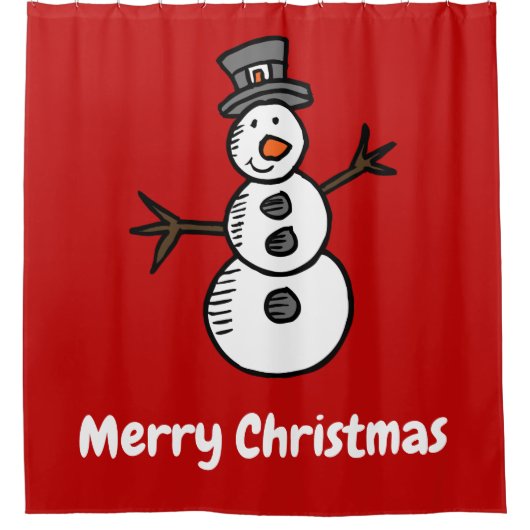 Snowman Douchegordijn (Voorkant)