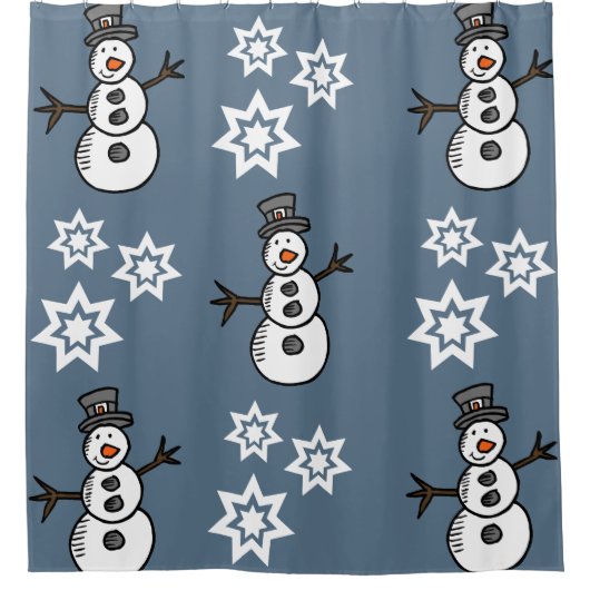 Snowman Douchegordijn (Voorkant)