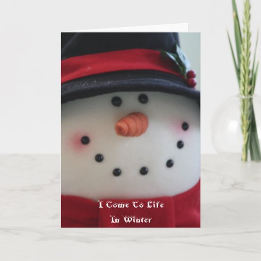 Snowman Dream Kaart (Voorkant)