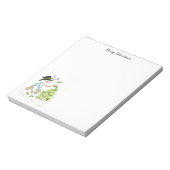 Snowman en Bluebird Holiday note pad Notitieblok (Gedraaid)