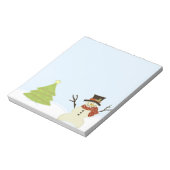 Snowman en Boom Notitieblok (Gedraaid)