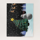 Snowman en kerstboom legpuzzel (Verticaal)