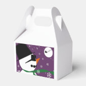 Snowman en kerstkerstfeestjes bedankdoosjes (Achterkant)