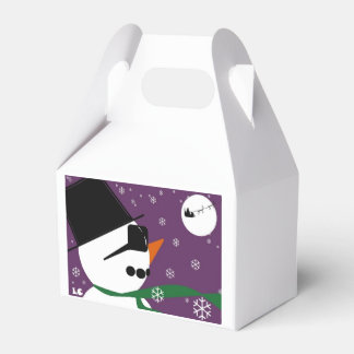 Snowman en kerstkerstfeestjes bedankdoosjes