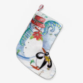 SNOWMAN EN PENGUIN WINTERSERENADE KLEINE KERSTSOK (Voorkant (Hangend))