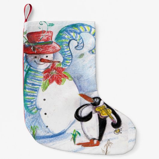 SNOWMAN EN PENGUIN WINTERSERENADE KLEINE KERSTSOK (Voorkant)