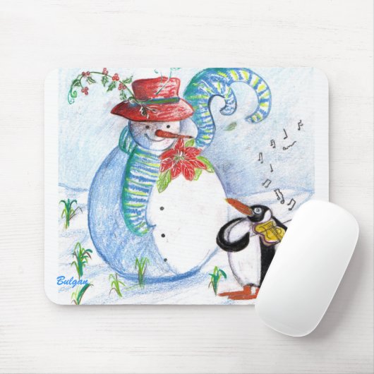 SNOWMAN EN PENGUIN WINTERSERENADE MUISMAT (Met muis)