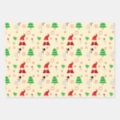 Snowman en Santa Claus Inpakpapier Vel (Voorkant 2)