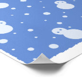 Snowman en Sneeuwen Poster (Hoek)