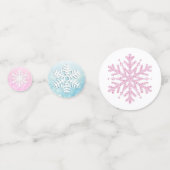 Snowman en Snowflakes kerstFeestdagen Confetti (Achterkanten)