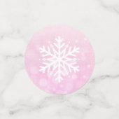 Snowman en Snowflakes kerstFeestdagen Confetti (Kleine voorkant)