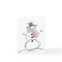 Snowman Epic Joy Christmas Wenskaart