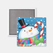 Snowman et aimant Sucre de canne (Recto/Verso)
