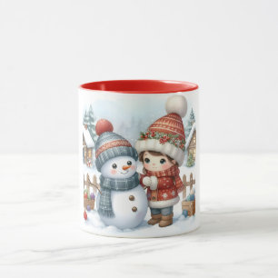 Snowman et amis Kids Christmas Mug