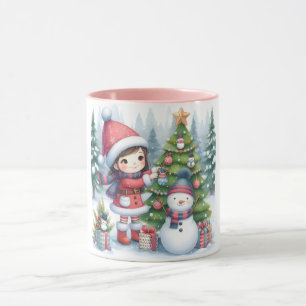 Snowman et amis Kids Christmas Mug