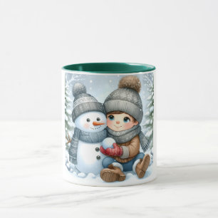 Snowman et amis Kids Christmas Mug