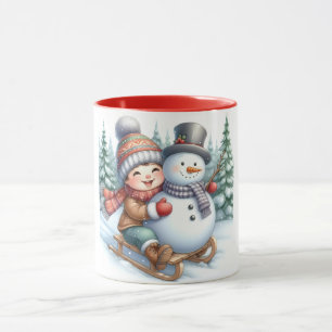 Snowman et amis Kids Christmas Mug