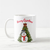 Snowman et Christmas Tree Coffee Mug (Gauche)