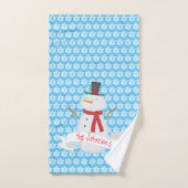 Snowman Et Flèches De Neige (Serviette à main)