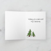 Snowman et petite fille sur une carte rouge (Intérieur)