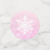 Snowman et Snowflakes Noël Fêtes Confetti (Petit recto)