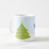 Snowman et Tree Christmas Mug (Devant gauche)