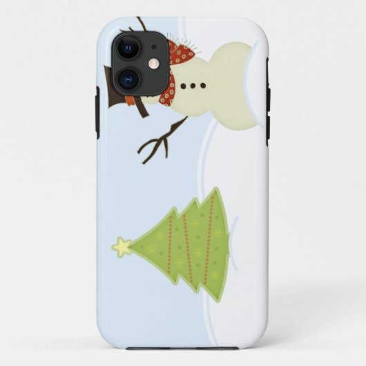 Snowman et Tree iPhone 5 BT Coque (Dos)