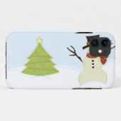 Snowman et Tree iPhone 5 BT Coque (Dos (Horizontal))