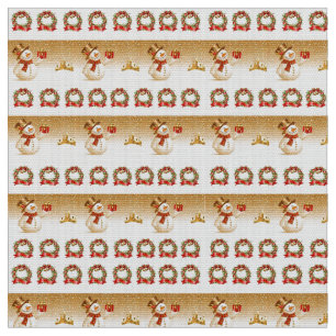 Snowman Fabric Stof