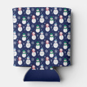 Snowman Face Background  Gift Blikjeskoeler (Achterkant)