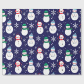 Snowman Face Background  Gift Cadeaupapier (Vlak)
