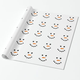 Snowman Face Cadeaupapier