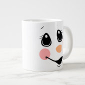 Snowman Face Extra Grote Beker (Voorkant rechts)