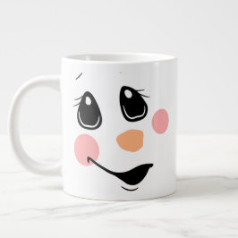 Snowman Face Extra Grote Beker
