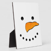 Snowman Face Fotoplaat (Zijkant)