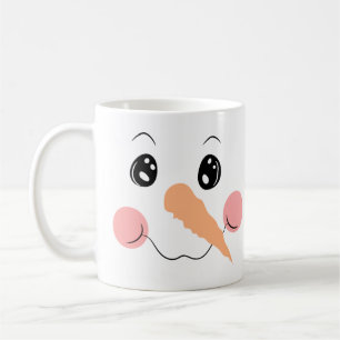 Snowman Face Grosse Mug Café