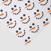 Snowman Face kerstfeestdagen feestelijk Tissuepapier (Detail)