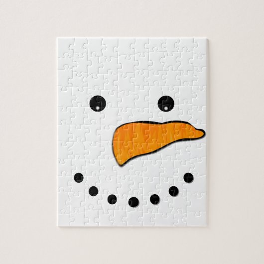 Snowman Face Legpuzzel (Verticaal)