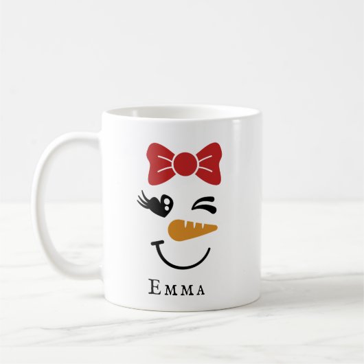 Snowman Face Mug (Gauche)