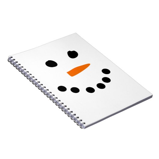 Snowman Face Notitieboek (Rechterzijde)