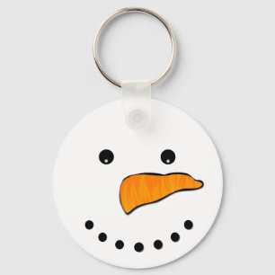 Snowman Face Sleutelhanger