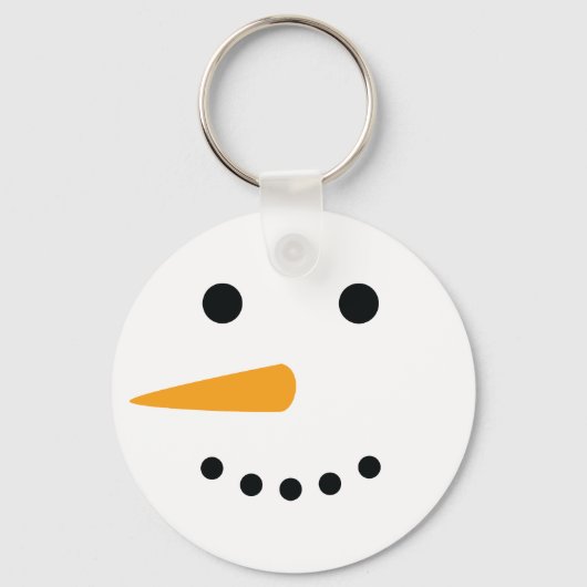 Snowman Face Sleutelhanger (Voorkant)