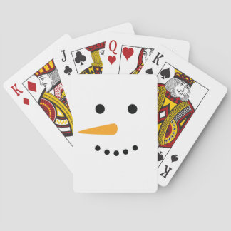 Snowman Face Speelkaarten