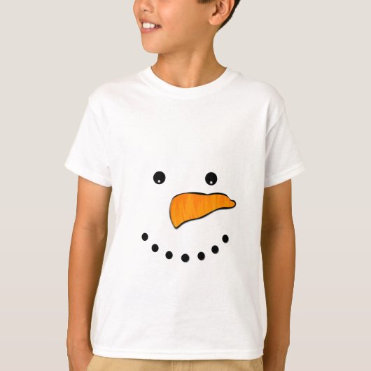 Snowman Face T-shirt (Voorkant)