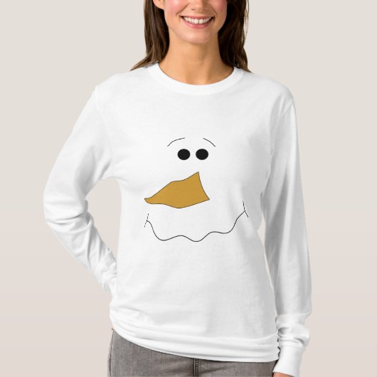 Snowman Face T-shirt (Voorkant)