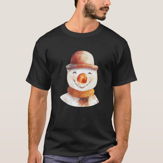 Snowman Face T-shirt (Voorkant)