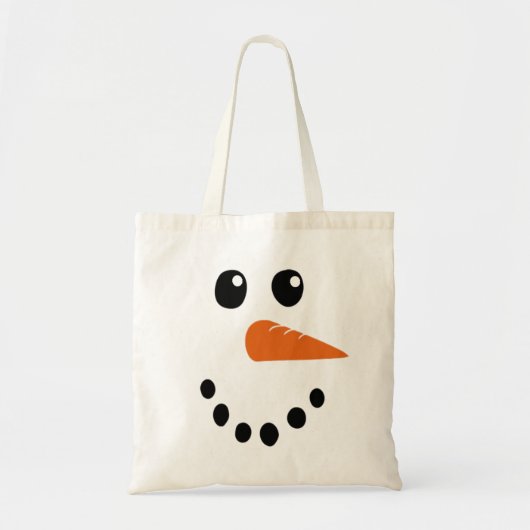 Snowman Face Tote Bag (Voorkant)